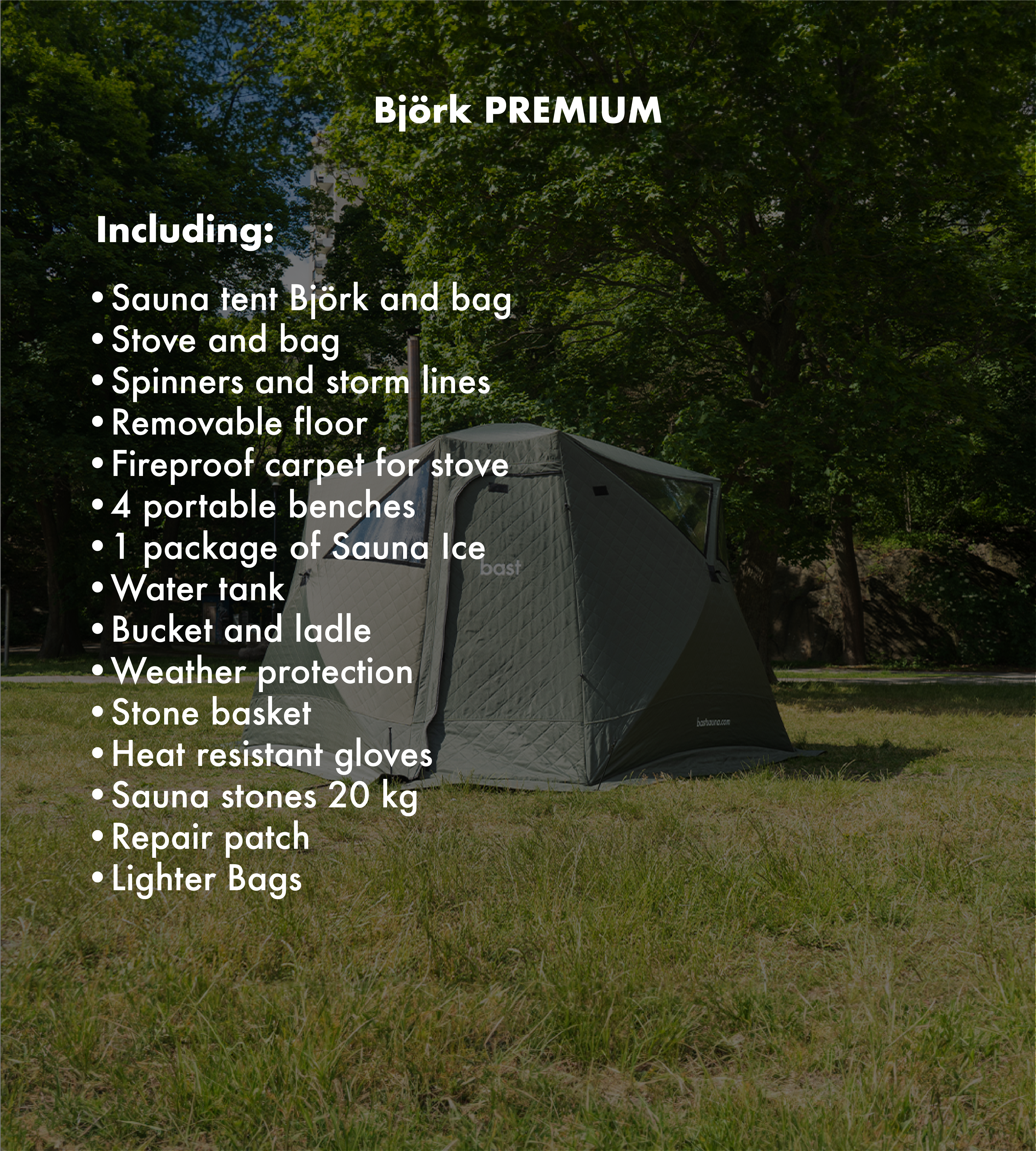 Bast Portable Sauna –  Premium Quality & Easy to Use • Made in Sweden