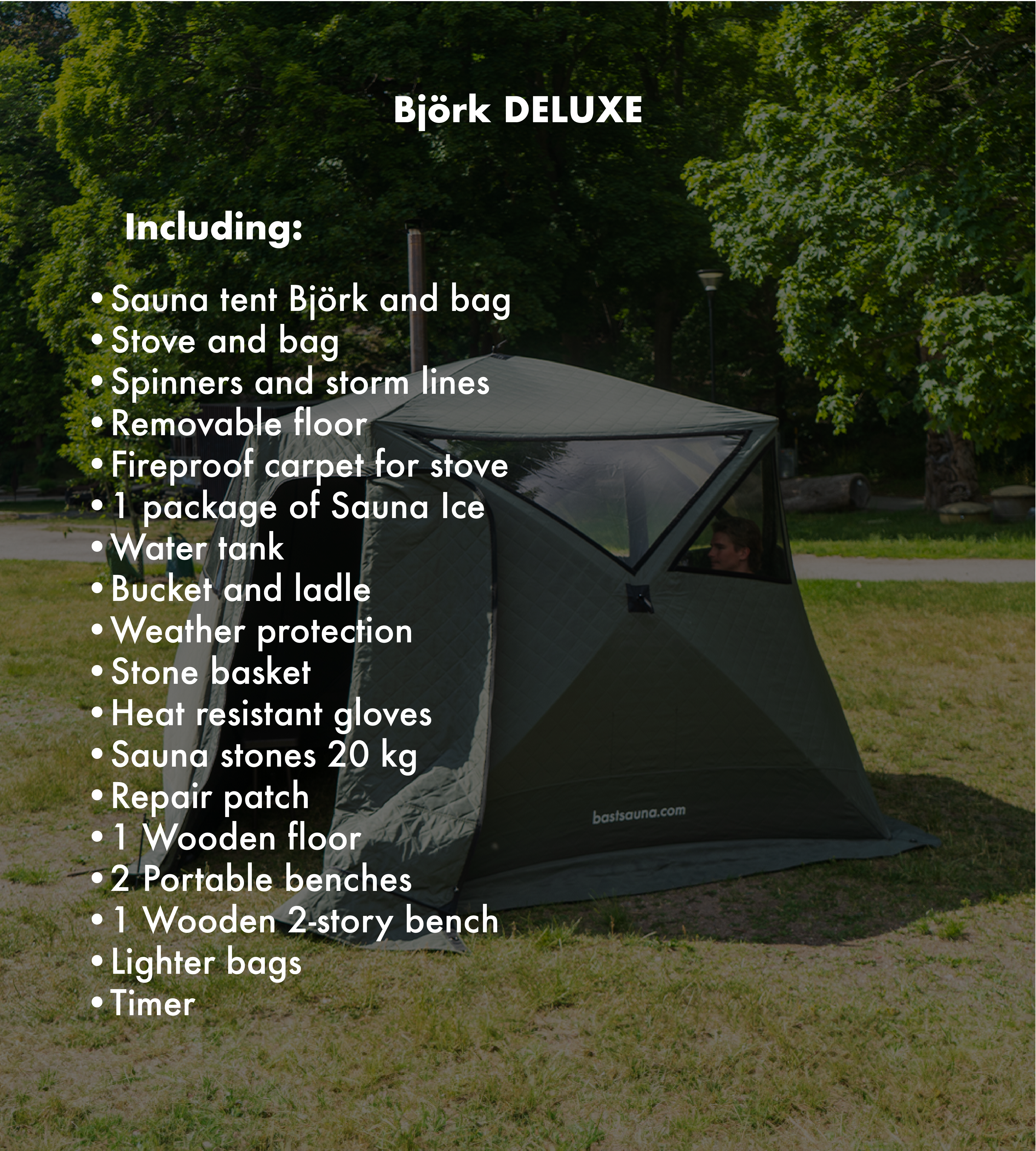 Bast Portable Sauna –  Premium Quality & Easy to Use • Made in Sweden
